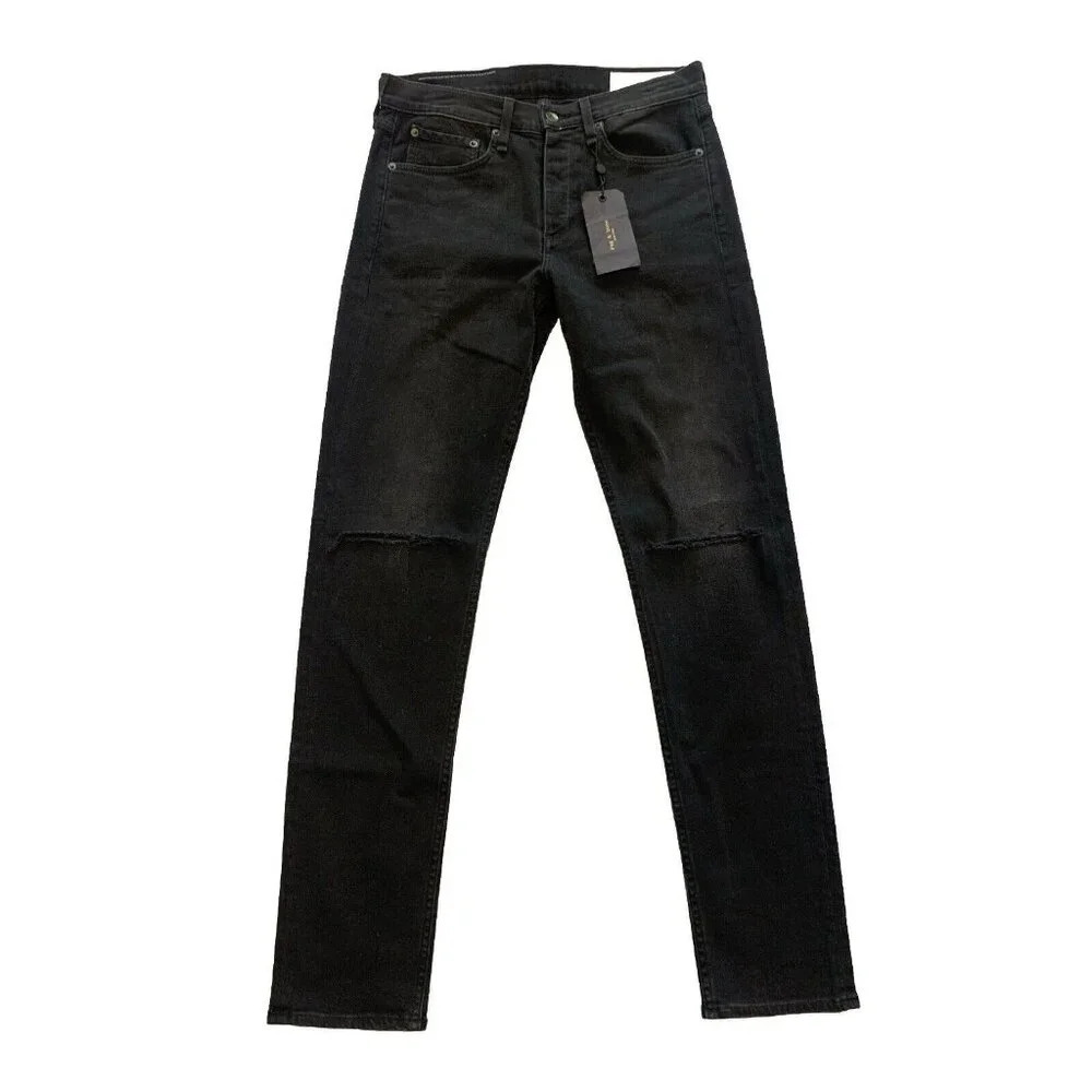 Rag & Bone Men's Black Fit 2 Slim Fit Jeans Size 30x34 NWT